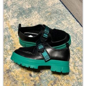 New Ugg Ashton Plush Emerald Green Waterproof Loafers Shoes WOMENS Size 6.5
